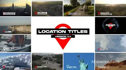 Location Titles 3.0 | After Effects Titles template preview
