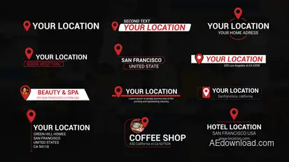 Location Titles Elements template preview
