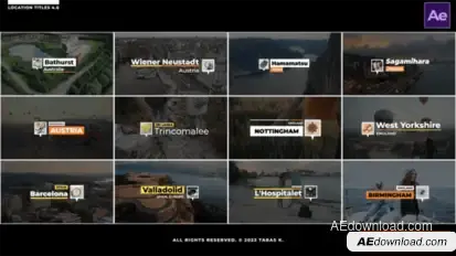 Videohive Location Titles 4.0  AE Elements template preview