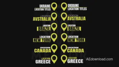 Location Titles Elements template preview