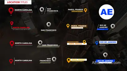 Location Titles | AE Elements template preview