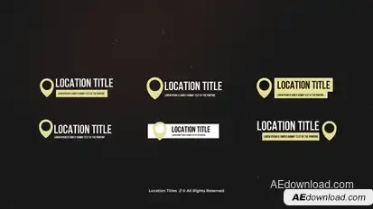 Location Titles | AE Titles template preview