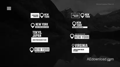 Location Titles | AE Titles template preview