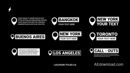 Location Titles | AE Titles template preview