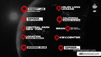 Location Titles | After Effects Titles template preview