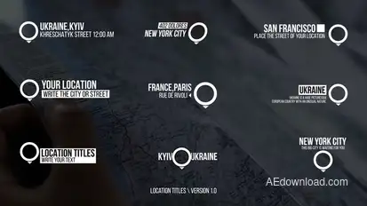 Location Titles | After Effects Titles template preview