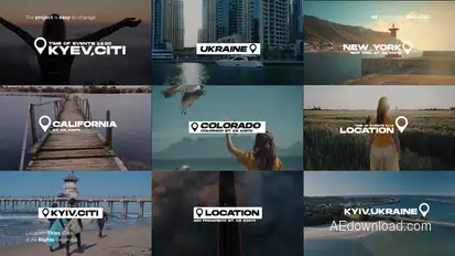 Location Titles | After Effects Titles template preview