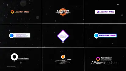 Location Titles | After Effects Titles template preview