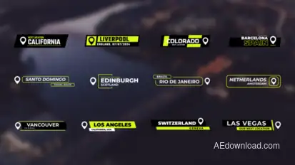 Location Titles Pack / AE Titles template preview