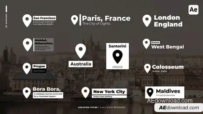Location Titles v2.0 | AE Titles template preview