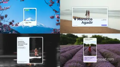 Location Typography Titles template preview