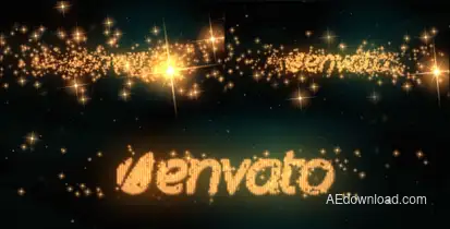 Logo & Text Intro - Glitters Logo Stings template preview