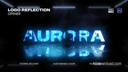 Logo & Text Reflection Opener Openers template preview