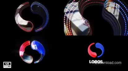 Simple Minimal Logo Reveal Elements template preview