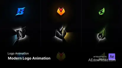 Logo Animation - Modern Logo Animation After Effects Template Logo Stings template preview