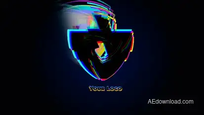 Logo Glitch Logo Stings template preview