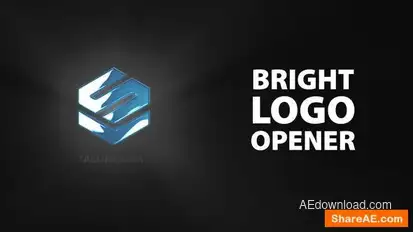 Glow Logo Logo Stings template preview