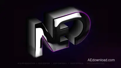 Logo 3D Mockup Logo Stings template preview