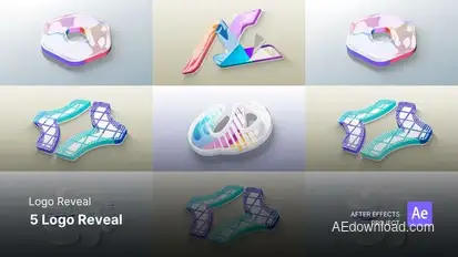 Logo Reveal - 5 Logo Reveal After Effects Project Files Product Promo template preview