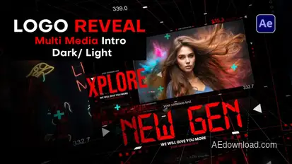 Logo Reveal - Multi Media Intro broadcast-packages template preview