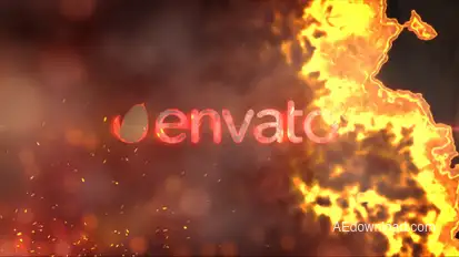 Logo Reveal Fire Logo Stings template preview