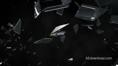 Logo Reveal Glass Crack Logo Stings template preview