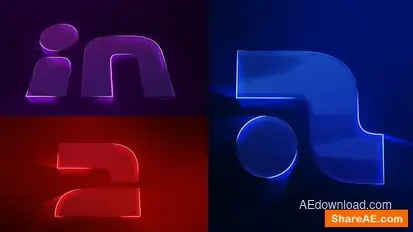 Logo Reveal Glow Logo Stings template preview