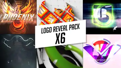 Logo Reveal Pack X6 Logo Stings template preview