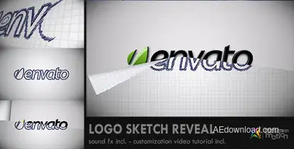 Logo Sketch Reveal Openers template preview