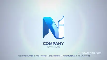 Logo Sting Video Displays template preview