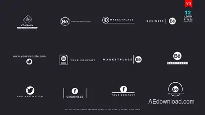 Logo Titles V3 Logo Stings template preview