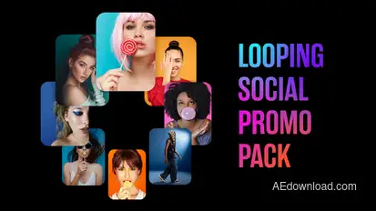 Looping Social Promo Pack Product Promo template preview