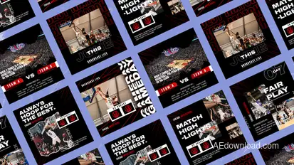 Loops Basketball Media Posts Product Promo template preview