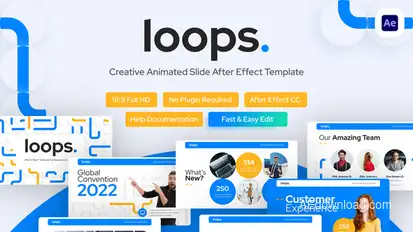 Loops Creative Multipurpose Video Display After Effect Template Product Promo template preview
