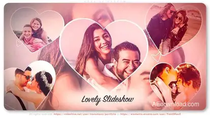 Love Slideshow Video Displays template preview