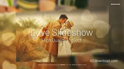 Love Slideshow Video Displays template preview