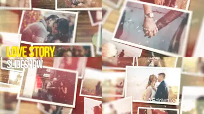 Love Story Slideshow broadcast-packages template preview