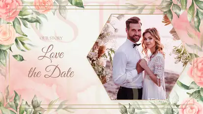 Love Story Slideshow Video Displays template preview