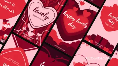 Lovely Story Video Displays template preview