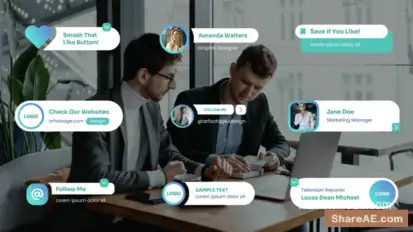 Lower Third Elements template preview