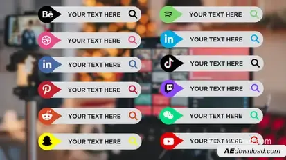 Lower Third Pack 03 Elements template preview