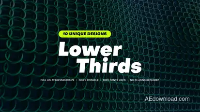 Lower Third Titles Titles template preview