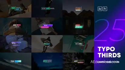 Lower Third Titles Pack Titles template preview