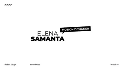 Lower Thirds 2.0  | After Effects Titles template preview