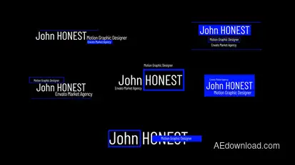 Lower Thirds 2 Titles template preview