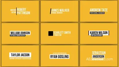 Lower Thirds 3.0 | After Effects Titles template preview