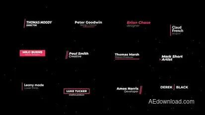 Lower Thirds Elements template preview