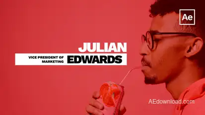 Lower Thirds Elements template preview