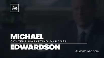 Lower Thirds Elements template preview