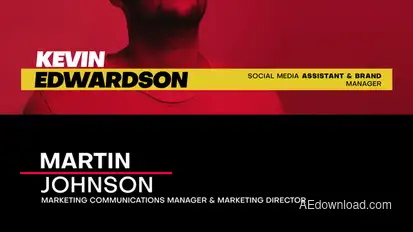 Lower Thirds Elements template preview